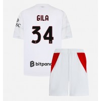 AC Milan Mario Gila #34 Vieras Peliasu Lasten 2026-27 Lyhythihainen (+ Lyhyet housut)